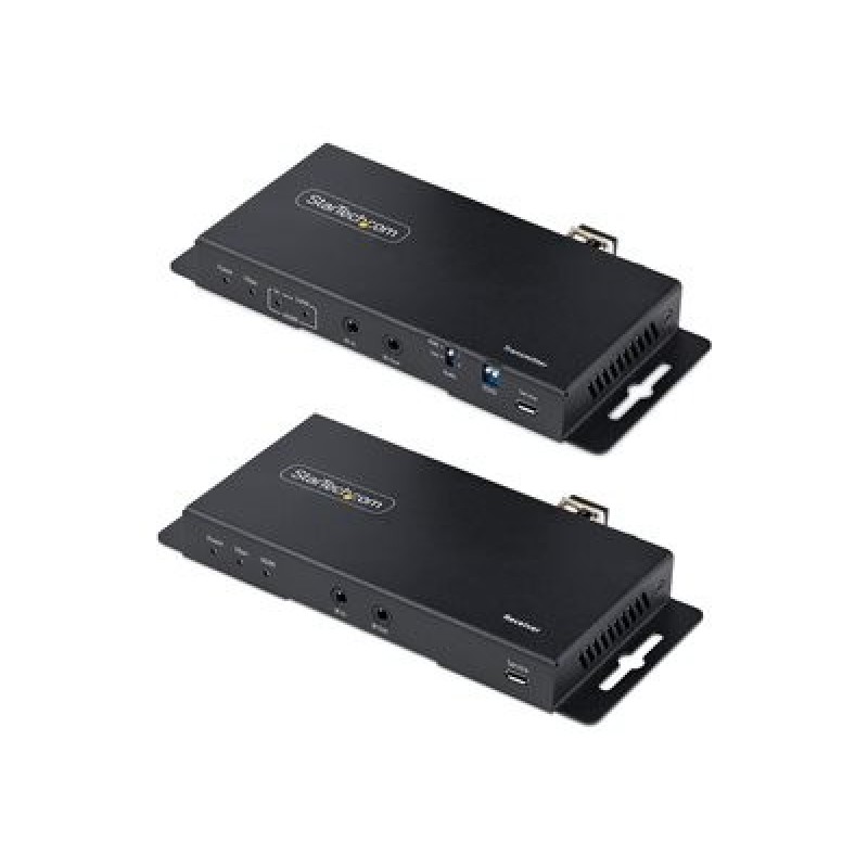 StarTech.com 4K HDMI over Fiber Extender Kit, 4K 60Hz up to 3300ft/1km (Single Mode) or 1000ft/300m (Multimode) LC Fiber Optic