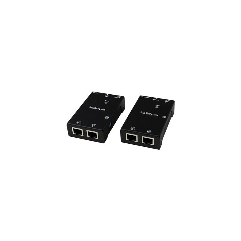 StarTech.com HDMI Over CAT5e / CAT6 Extender with Power Over Cable - 165 ft (50m) HDMI Video/Audio Over Dual Ethernet Cable