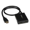 StarTech.com HDMI Cable Splitter - 2 Port - 4K 30Hz - Powered - HDMI Audio / Video Splitter - 1 in 2 Out - HDMI 1.4