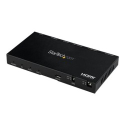 StarTech.com 2-Port HDMI Splitter (1x2), 4K 60Hz UHD HDMI 2.0 Audio Video Splitter w/ Scaler & Audio Extractor (3.5mm/SPDIF)