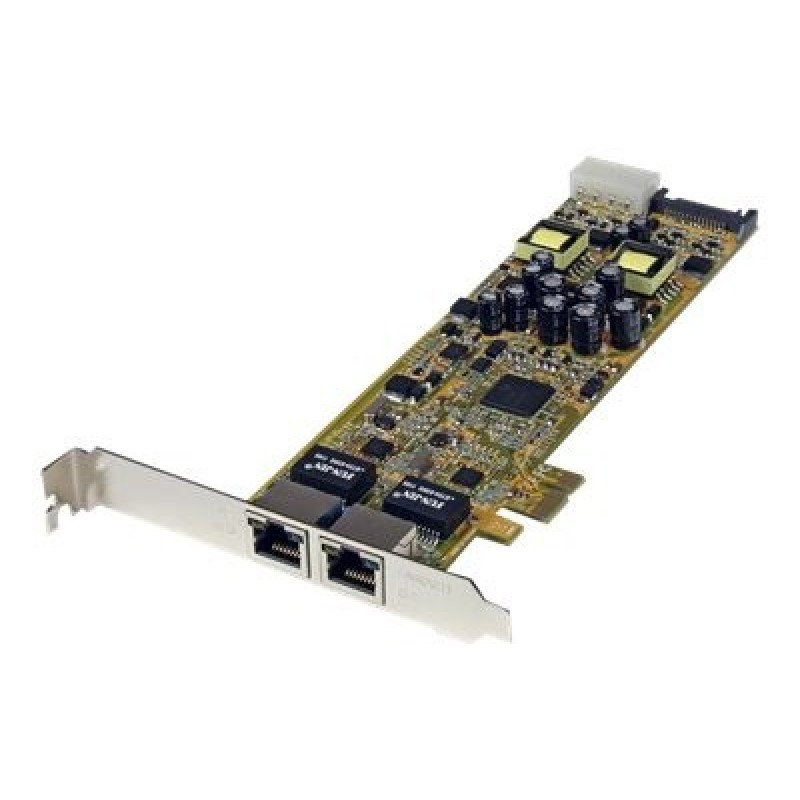 StarTech.com Dual Port PCI Express Gigabit Ethernet Network Card Adapter - 2 Port PCIe NIC 10/100/100 Server Adapter with PoE