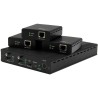 StarTech.com 3 Way HDMI Splitter - HDBaseT Extender Kit w/ 3 Receivers - 1x3 HDMI over CAT5e / CAT6 Splitter - 3 Port HDBaseT
