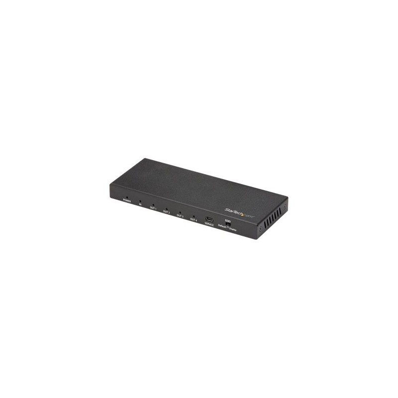 StarTech.com HDMI Splitter - 4-Port - 4K 60Hz - HDMI Splitter 1 In 4 Out - 4 Way HDMI Splitter - HDMI Port Splitter