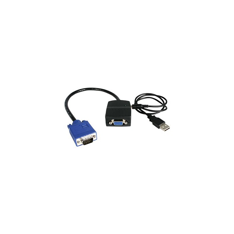 StarTech.com 2 Port VGA Video Splitter - USB Powered - 2048x1536 - VGA Video Monitor Splitter Dual Port (ST122LE) - Separátor