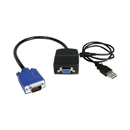 StarTech.com 2 Port VGA Video Splitter - USB Powered - 2048x1536 - VGA Video Monitor Splitter Dual Port (ST122LE) - Separátor