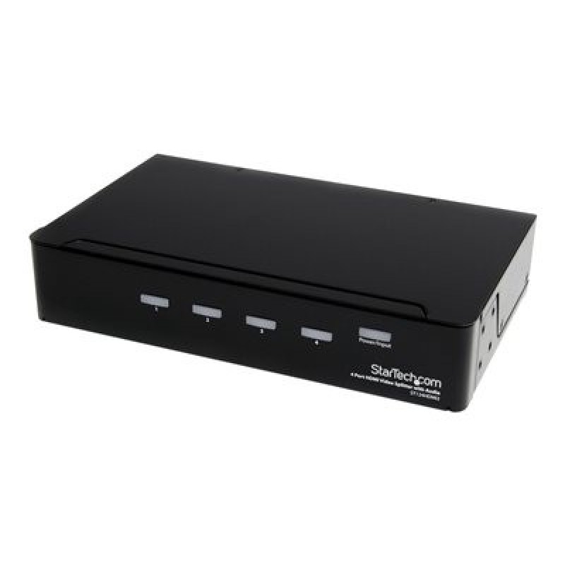 StarTech.com HDMI Splitter 1 In 4 Out - 1080p - 4 Port -Mounting Brackets - 1.3 Audio - HDMI Multi Port - HDMI Audio Splitter