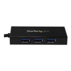 StarTech.com USB 3.0 Hub with Gigabit Ethernet Adapter - 3 Port - NIC - USB Network / LAN Adapter - Windows & Mac Compatible