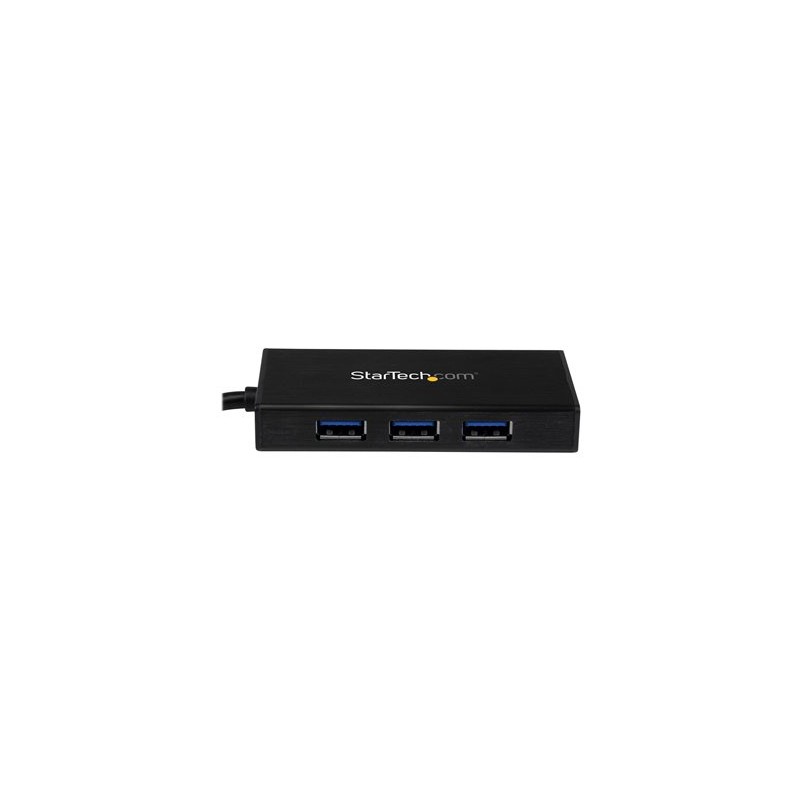 StarTech.com USB 3.0 Hub with Gigabit Ethernet Adapter - 3 Port - NIC - USB Network / LAN Adapter - Windows & Mac Compatible