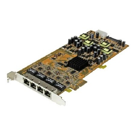 StarTech.com 4 Port Gigabit PoE (Power over Ethernet) Card - PCIe Network Card - PoE / PoE+ Up to 25W Per Port - PCIe NIC