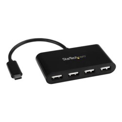 StarTech.com 4-Port USB-C Hub - USB-C to 4x USB-A Hub Adapter - Mini USB 2.0 Hub - Bus-powered USB Type-C Port Expander