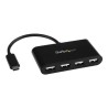StarTech.com 4-Port USB-C Hub - USB-C to 4x USB-A Hub Adapter - Mini USB 2.0 Hub - Bus-powered USB Type-C Port Expander