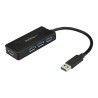 StarTech.com 4 Port USB 3.0 Hub SuperSpeed 5Gbps with Fast Charge Portable USB 3.1/USB 3.2 Gen 1 Type-A Laptop/Desktop Hub, USB