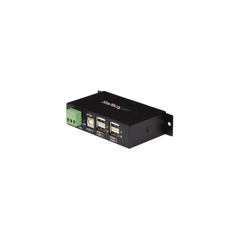 StarTech.com Rackmount USB 2.0 Hub - 4 Port Rugged Industrial USB 2.0 Hub - Rozbočovač - 4 x USB 2.0 - lze montovat na konzolu