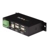 StarTech.com Rackmount USB 2.0 Hub - 4 Port Rugged Industrial USB 2.0 Hub - Rozbočovač - 4 x USB 2.0 - lze montovat na konzolu