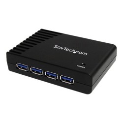 StarTech.com 4-Port USB 3.0 SuperSpeed Hub with Power Adapter - Portable Multiport USB-A Dock IT Pro - USB Port Expansion Hub