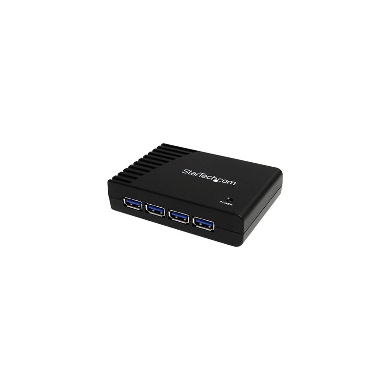 StarTech.com 4-Port USB 3.0 SuperSpeed Hub with Power Adapter - Portable Multiport USB-A Dock IT Pro - USB Port Expansion Hub