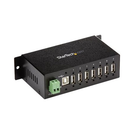 StarTech.com USB 2.0 Hub - 7 Port - Mountable Rugged Industrial - Self Powered USB Hub - Rozbočovač - 7 x USB 2.0 - lze