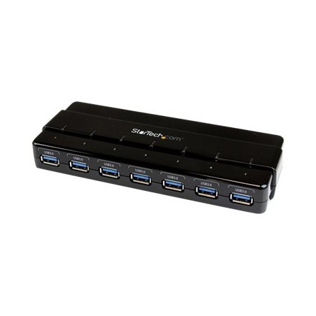 StarTech.com 7 Port USB 3.0 Hub - Up To 5 Gbps - 7 x USB - Universal Multi Port USB Extender for Your Desktop - USB Powered