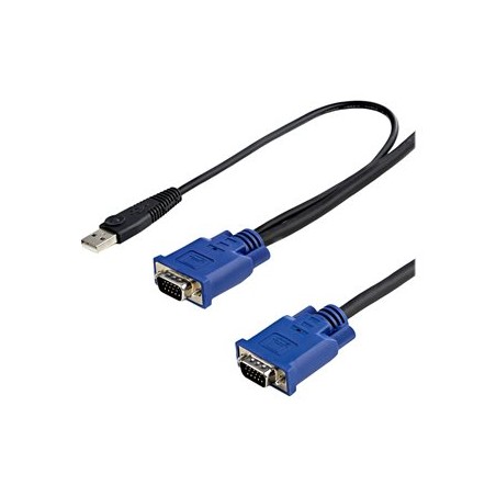 StarTech.com 10 ft Ultra Thin USB VGA 2-in-1 KVM Cable - VGA KVM Cable - USB KVM Cable - KVM Switch Cable (SVECONUS10) - Kabel