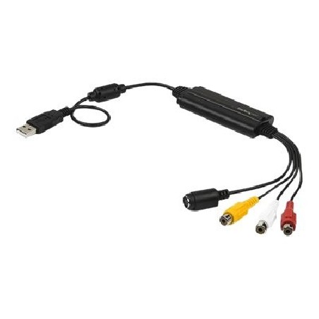 StarTech.com USB Video Capture Adapter Cable, S-Video/Composite to USB 2.0 SD Video Capture Device Cable, TWAIN Support, Analog