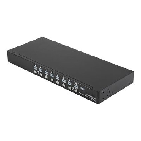 StarTech.com 16 Port Rackmount USB KVM Switch Kit with OSD and Cables - 1U (SV1631DUSBUK) - Přepínač KVM - 16 x KVM port(s) - 1