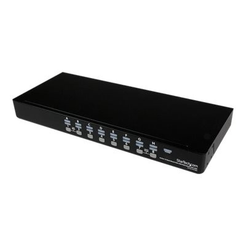 StarTech.com 16 Port 1U Rackmount USB KVM Switch with OSD (SV1631DUSBU) - Prepínac KVM - 16 x KVM port(s) - 1 místní uživatel