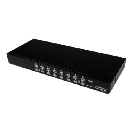 StarTech.com 16 Port 1U Rackmount USB KVM Switch with OSD (SV1631DUSBU) - Prepínac KVM - 16 x KVM port(s) - 1 místní uživatel