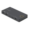 StarTech.com 2 Port Hybrid USB-A + HDMI & USB-C KVM Switch, Single 4K 60Hz HDMI 2.0 Monitor, Compact Desktop and/or Laptop HDMI
