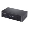 StarTech.com USB C KVM Switch, 2 Port DisplayPort KVM w/ 4K 60Hz UHD HDR Video, 3.5mm Audio, USB Type C KVM Switch, 4x USB HID