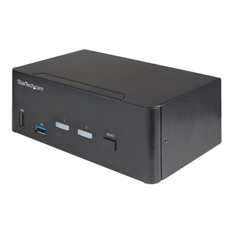 StarTech.com 2 Port Dual Monitor HDMI KVM Switch, 4K 60Hz Ultra HD HDR, Desktop 4K HDMI 2.0 KVM Switch with 2 Port USB 3.0 Hub