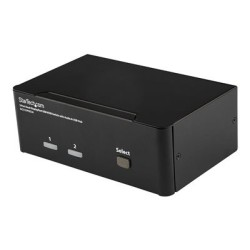 StarTech.com Dual Monitor DisplayPort KVM Switch - 2 Port - USB 2.0 Hub - Audio and Microphone - DP KVM Switch (SV231DPDDUA)