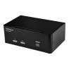 StarTech.com 2-Port DisplayPort KVM Switch - Dual-Monitor - 4K 60 - with Audio & USB Peripheral Support - DP 1.2 - USB Hub
