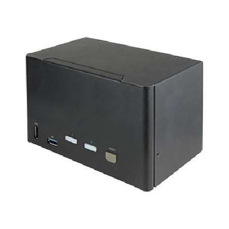 StarTech.com 2 Port Quad Monitor DisplayPort KVM Switch, 4K 60Hz UHD HDR, Desktop 4K DP 1.2 KVM with 2 Port USB 3.0 Hub (5Gbps)