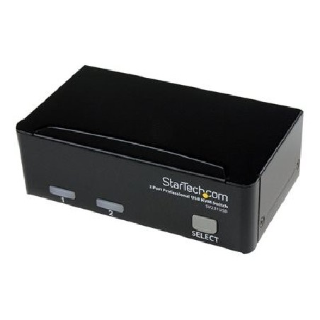StarTech.com 2 Port Professional USB KVM Switch Kit with Cables - Přepínač KVM - 2 x KVM port(s) - 1 místní uživatel - desktop