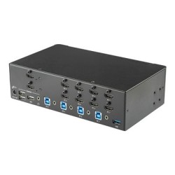StarTech.com StarTech.com 4-Port Dual Monitor HDMI KVM Switch with Audio & USB 3.0 hub - 4K 30Hz - 4 PC Mac Computer KVM Switch