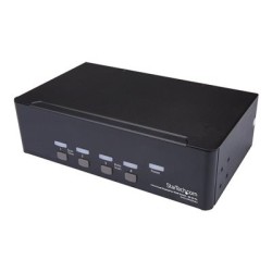 StarTech.com DisplayPort KVM - 4 port - 4K 60Hz - Dual Monitor KVM - DisplayPort Switch - KVM DisplayPort - Desktop KVM Switch