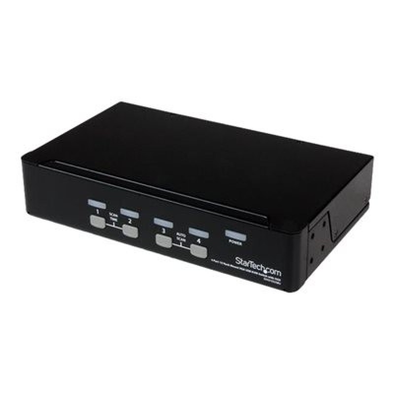 StarTech.com 4-Port USB KVM Swith with OSD - TAA Compliant - 1U Rack Mountable VGA KVM Switch (SV431DUSBU) - Prepínac KVM - 4 x