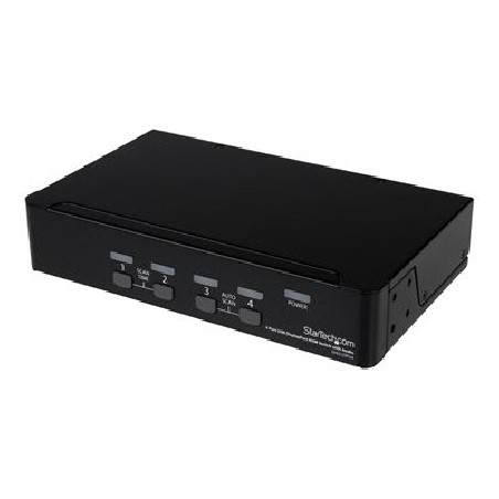 StarTech.com 4 Port DisplayPort KVM Switch w/ Audio - USB, Keyboard, Video, Mouse, Computer Switch Box for 2560x1600 DP Monitor