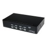 StarTech.com 4 Port Professional VGA USB KVM Switch with Hub - 1U Rack-mountable KVM Switch (SV431USB) - Přepínač KVM - 4 x KVM