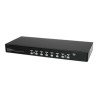 StarTech.com 8 Port 1U Rackmount USB KVM Switch Kit with OSD and Cables - Rack mount KVM - VGA KVM Switch - 8 Port KVM Switch