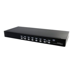 StarTech.com 8 Port VGA KVM Switch - 1U Rack Mount - USB VGA KVM Switch with Audio - 1920 x 1440 @60hz - KVM Video Switch