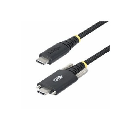 StarTech.com 6.6ft (2m) USB-C Charging Cable, 240W, Silicone Jacket - USB kabel - USB-C (M) prímý/zamykací do USB-C (M) rovné