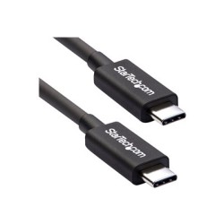 StarTech.com 2m (6.6ft) Thunderbolt 3 Cable, 20Gbps, 100W PD, 4K Video, Thunderbolt-Certified, Compatible w/ TB4/USB