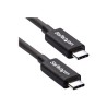 StarTech.com 2m (6.6ft) Thunderbolt 3 Cable, 20Gbps, 100W PD, 4K Video, Thunderbolt-Certified, Compatible w/ TB4/USB