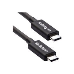 StarTech.com 50cm (1.6ft) Thunderbolt 3 Cable, 40Gbps, 100W PD, 4K/5K Video, Thunderbolt-Certified, Compatible w/ TB4/USB