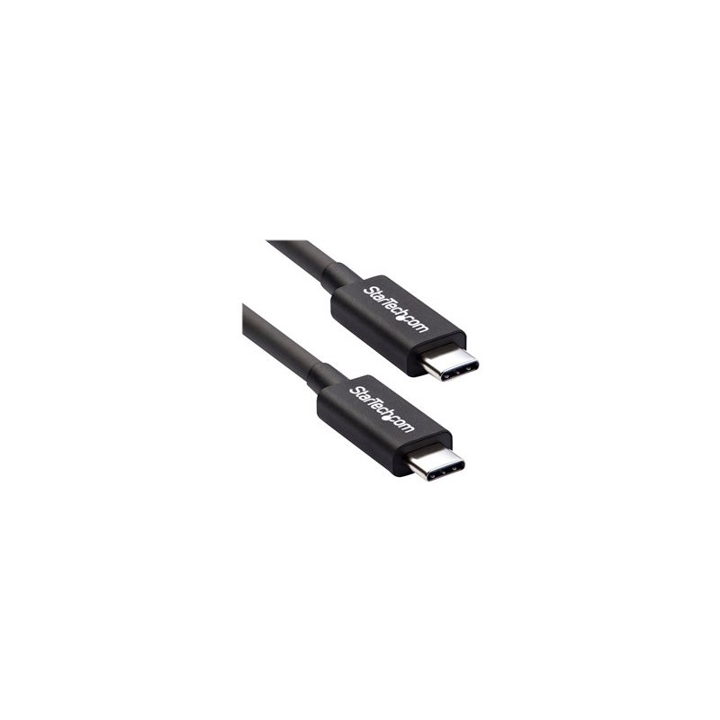 StarTech.com 50cm (1.6ft) Thunderbolt 3 Cable, 40Gbps, 100W PD, 4K/5K Video, Thunderbolt-Certified, Compatible w/ TB4/USB