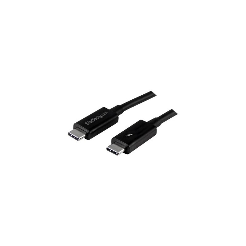 StarTech.com 1m (3.3ft) Thunderbolt 3 Cable, 20Gbps, 100W PD, 4K Video, Thunderbolt-Certified, Compatible w/ TB4/USB