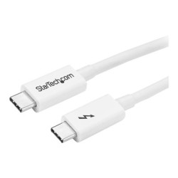 StarTech.com 3.3ft (1m) Thunderbolt 3 Cable, 20Gbps, 100W PD, 4K Video, Thunderbolt-Certified, Compatible w/ TB4/USB
