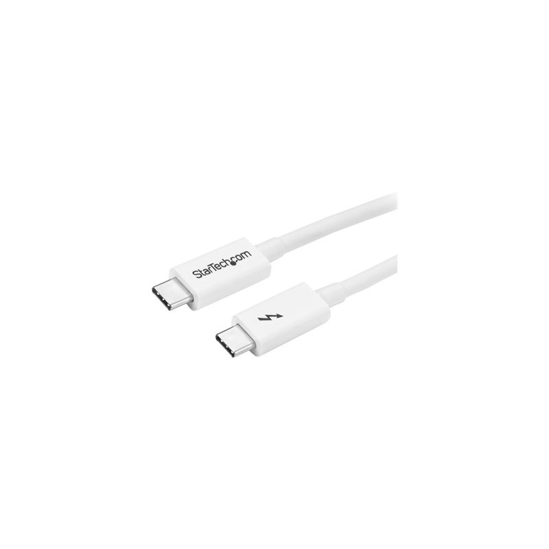 StarTech.com 3.3ft (1m) Thunderbolt 3 Cable, 20Gbps, 100W PD, 4K Video, Thunderbolt-Certified, Compatible w/ TB4/USB