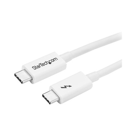 StarTech.com 3.3ft (1m) Thunderbolt 3 Cable, 20Gbps, 100W PD, 4K Video, Thunderbolt-Certified, Compatible w/ TB4/USB